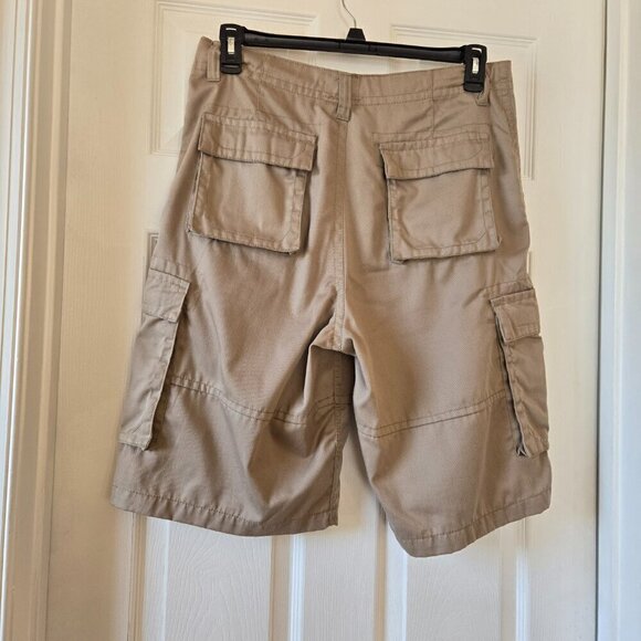 Roadblock Men's Khaki Cargo Multi-Pocket Shorts Size 32 - Picture 2 of 15